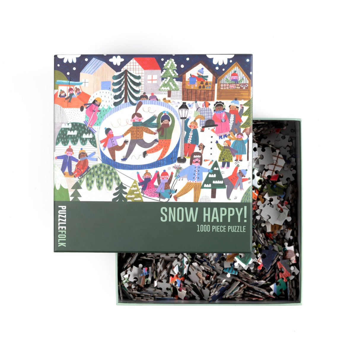 Snow Happy 1000 Piece Jigsaw Puzzle by Puzzlefolk - Jigsaw Puzzles - The Puzzle Center