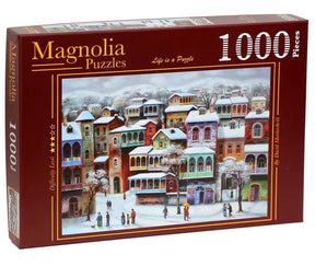 Snow In Old Tbilisi 1000 Piece Jigsaw Puzzle | Magnolia Puzzles - Magnolia - Jigsaw Puzzles - The Puzzle Center