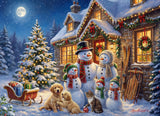 Snowman 1000 Piece Family Jigsaw Puzzle | Vermont Christmas Co