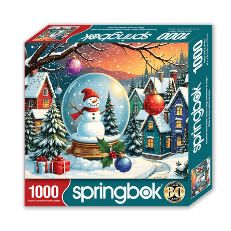Snowman Snow Globe 1000 Piece Jigsaw Puzzle | Springbok Puzzles - Springbok Puzzles - Jigsaw Puzzles - The Puzzle Center