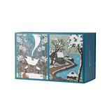Snowy Cabins 120 Piece Double Sided Jigsaw Puzzle | Pomegranate - Jigsaw Puzzles - The Puzzle Center