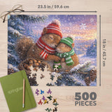 Snowy Squirrels 500 Piece Jigsaw Puzzle | Springbok Puzzles - Jigsaw Puzzles - The Puzzle Center