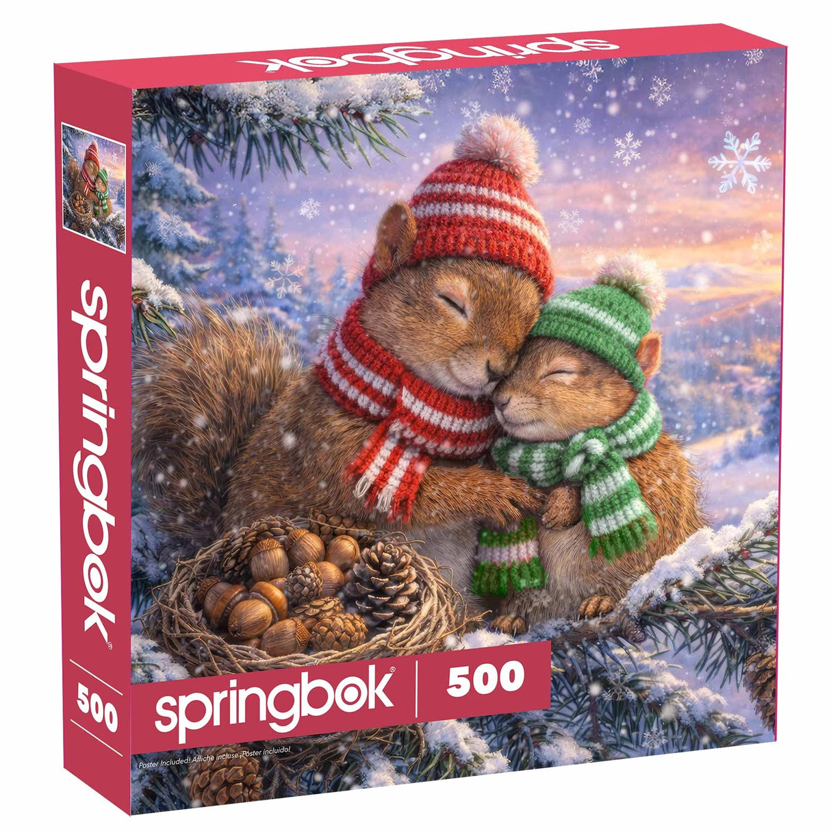 Snowy Squirrels 500 Piece Jigsaw Puzzle | Springbok Puzzles - Jigsaw Puzzles - The Puzzle Center