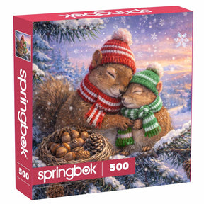 Snowy Squirrels 500 Piece Jigsaw Puzzle | Springbok Puzzles - Jigsaw Puzzles - The Puzzle Center