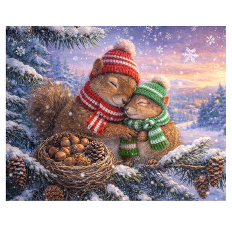 Snowy Squirrels 500 Piece Jigsaw Puzzle | Springbok Puzzles - Jigsaw Puzzles - The Puzzle Center