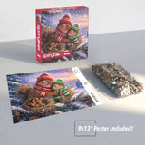 Snowy Squirrels 500 Piece Jigsaw Puzzle | Springbok Puzzles - Jigsaw Puzzles - The Puzzle Center