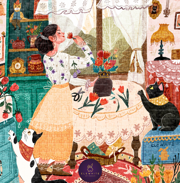 Some Flowers 1000 Piece Jigsaw Puzzle | Elewhite - Jigsaw Puzzles - The Puzzle Center