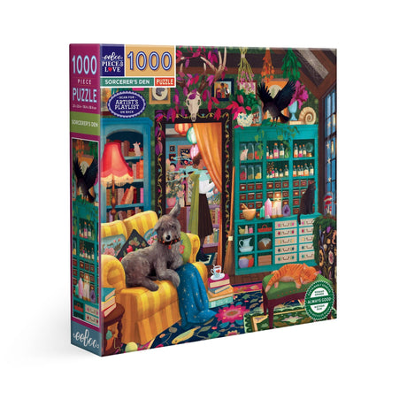 Sorcerer's Den 1000 Piece Jigsaw Puzzle | eeBoo - Jigsaw Puzzles - The Puzzle Center