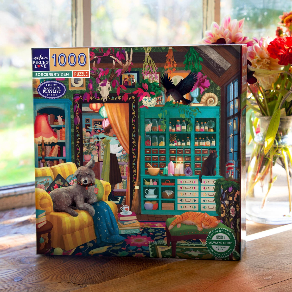 Sorcerer's Den 1000 Piece Jigsaw Puzzle | eeBoo - Jigsaw Puzzles - The Puzzle Center