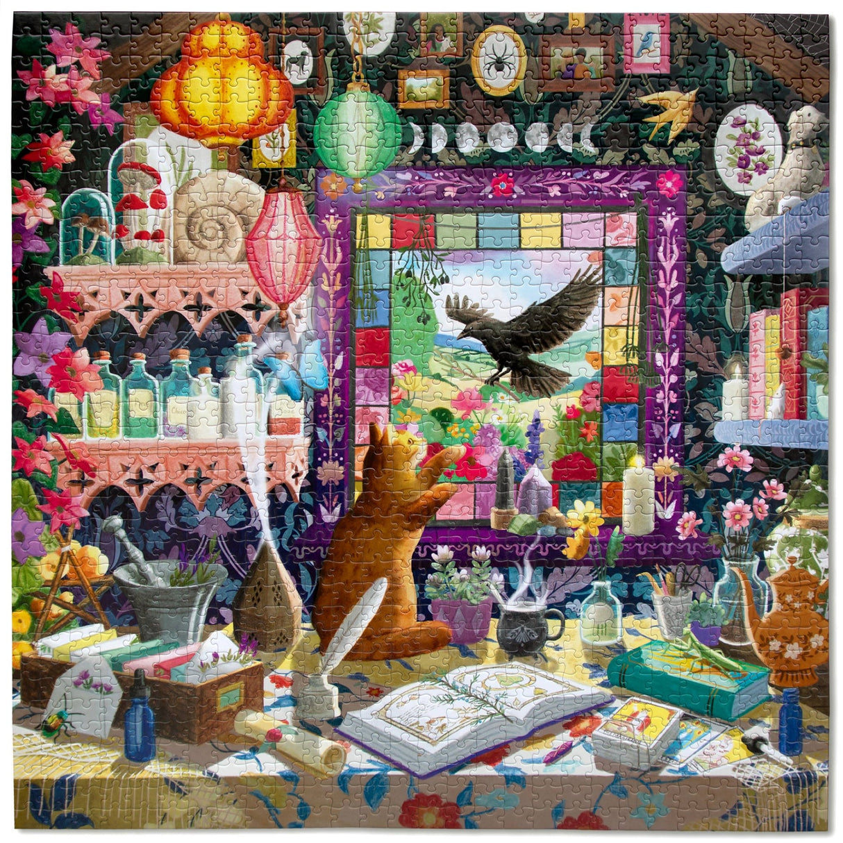 Sorcerer's Workshop 1000 Piece Jigsaw Puzzle | eeBoo - Jigsaw Puzzles - The Puzzle Center