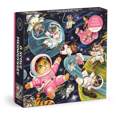 Space Meowdyssey 500 Piece Jigsaw Puzzle | Galison - Jigsaw Puzzles - The Puzzle Center