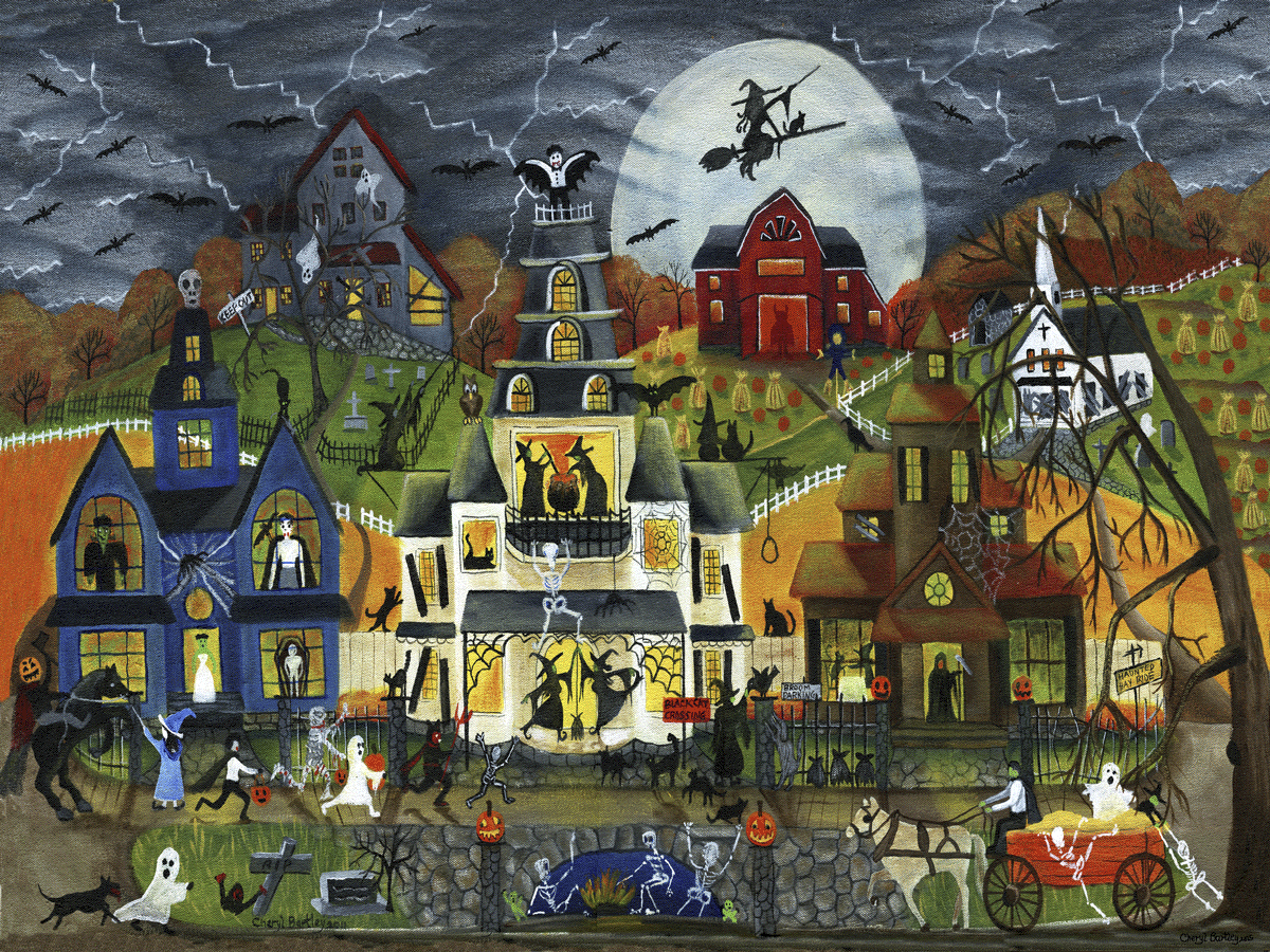 Spooky Street 1000 Piece Jigsaw Puzzle | Pomegranate