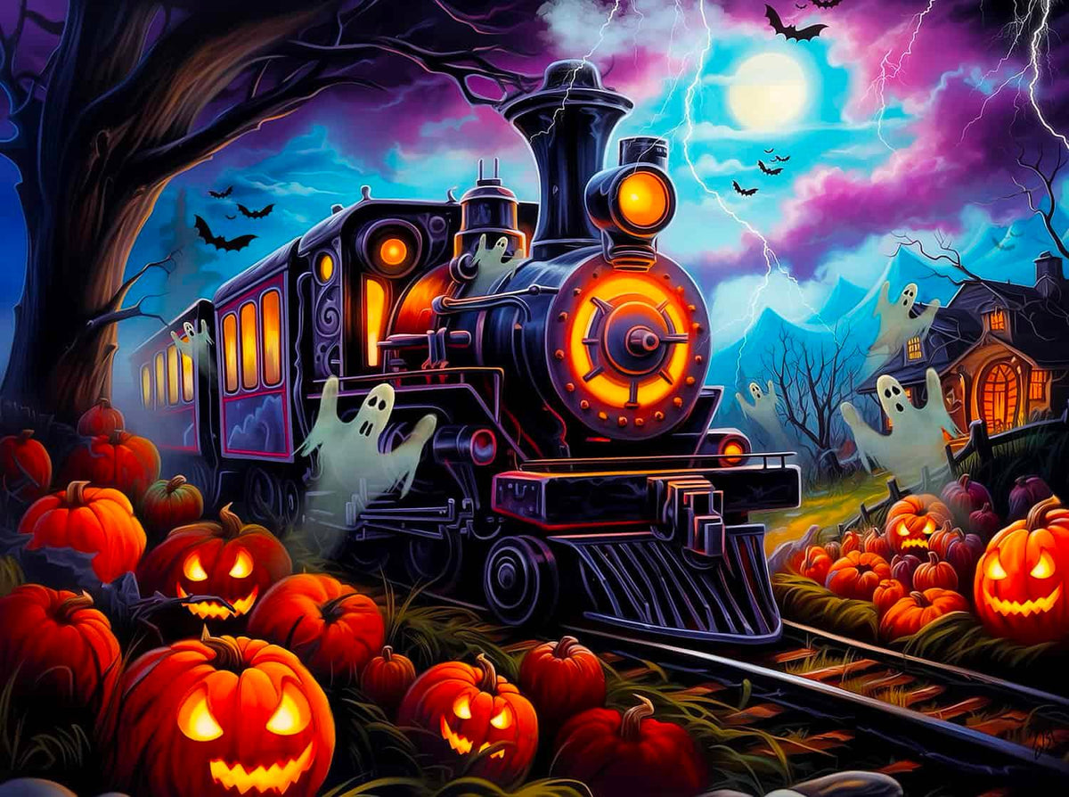 Spooky Train 1000 Piece Jigsaw Puzzle | SunsOut