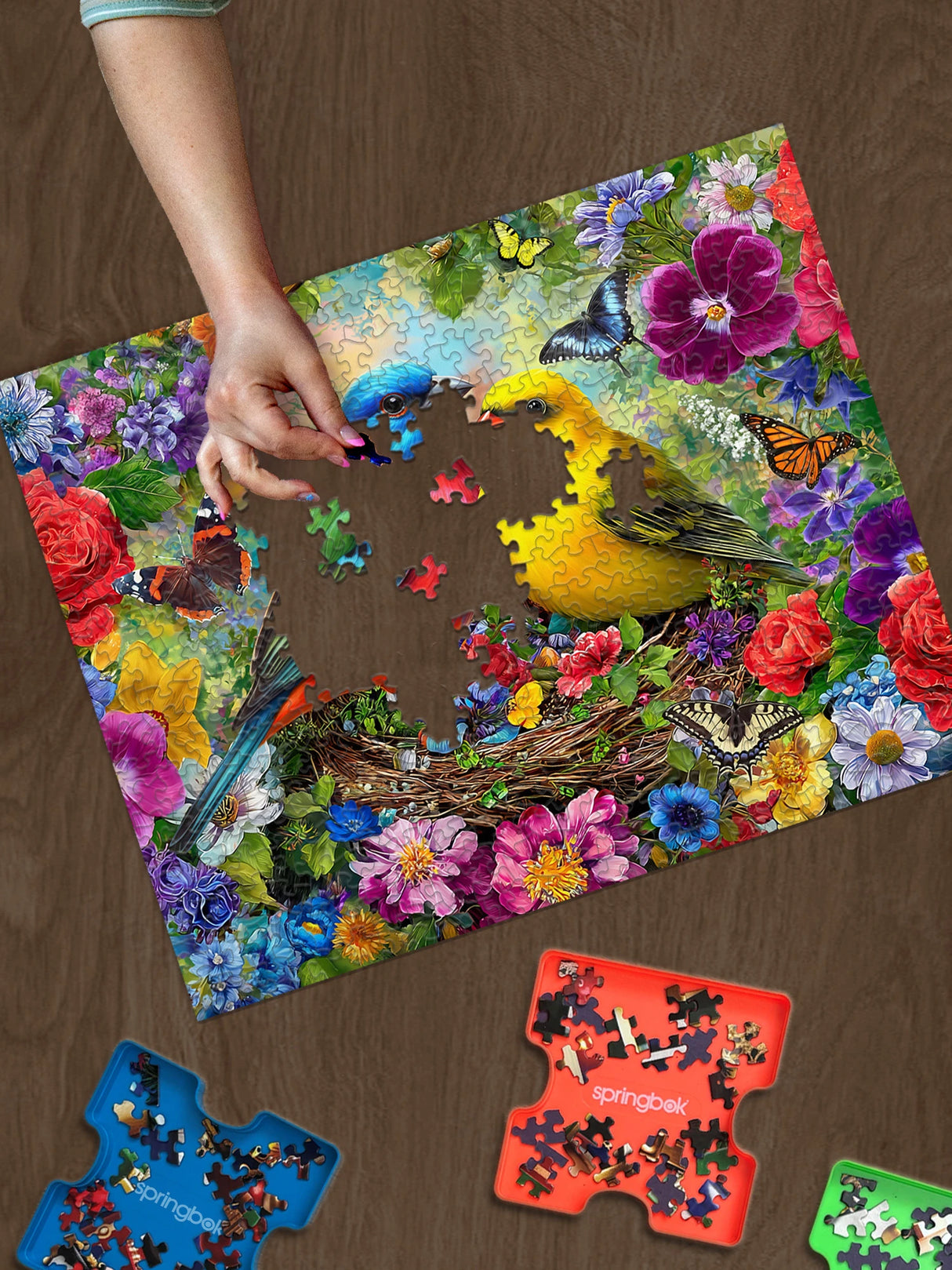 Spring Birds Serenade 500 Piece Jigsaw Puzzle | Springbok Puzzles