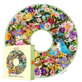 Spring Floral Wreath 1000 Piece Jigsaw Puzzle | WerkShoppe - Jigsaw Puzzles - The Puzzle Center