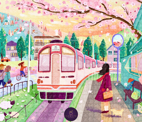 Spring in Japan 1000 Piece Jigsaw Puzzle | Elewhite - Jigsaw Puzzles - The Puzzle Center