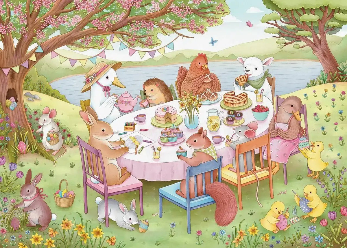 Spring Tea Party 500 Piece Jigsaw Puzzle | Trevell - Jigsaw Puzzles - The Puzzle Center
