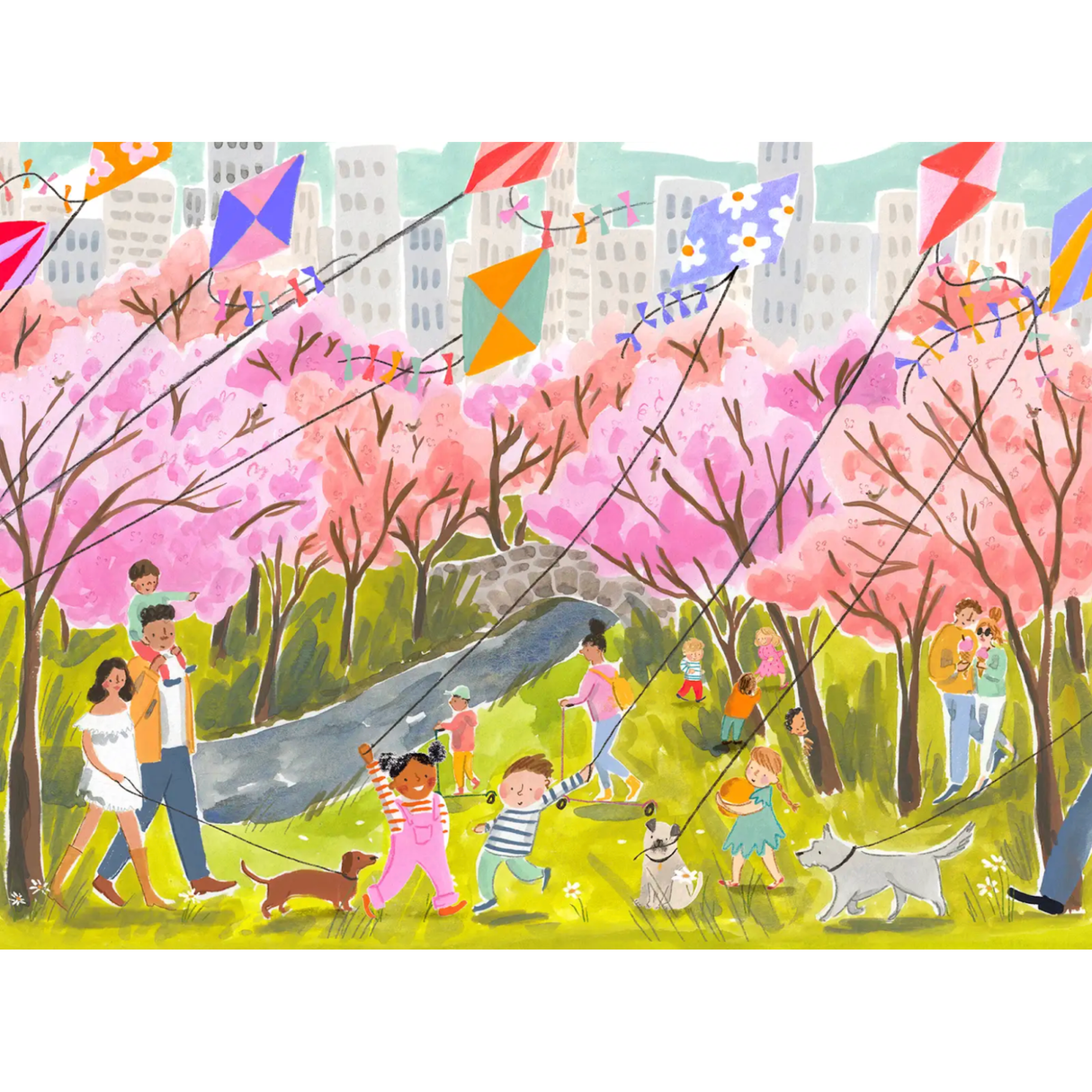 Springtime in the City 1000 Piece Jigsaw Puzzle | Puzzlefolk - Jigsaw Puzzles - The Puzzle Center