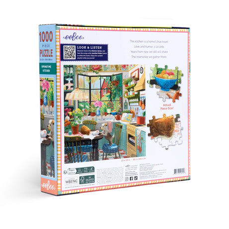 Springtime Kitchen 1000 Piece Jigsaw Puzzle | eeBoo - Jigsaw Puzzles - The Puzzle Center