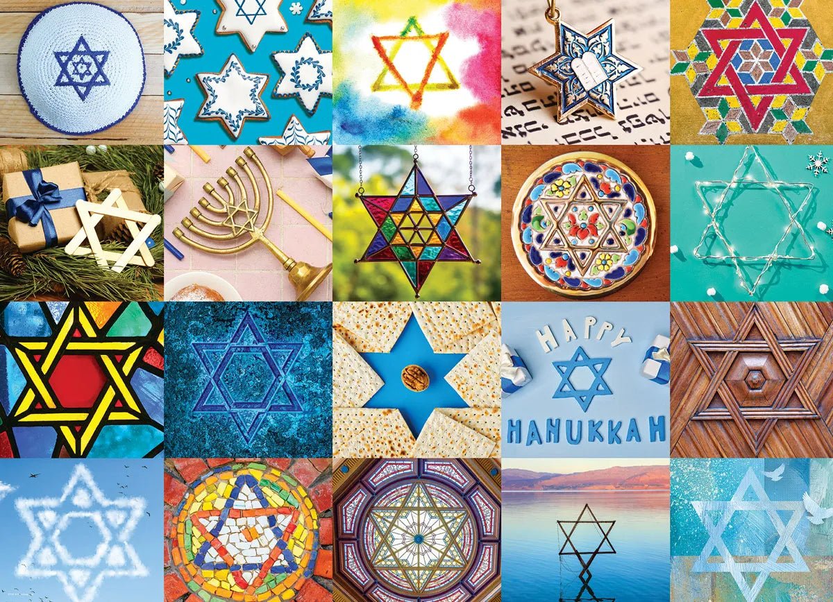Star of David Collage 1000 Piece Jigsaw Puzzle | Eurographics - Jigsaw Puzzles - The Puzzle Center