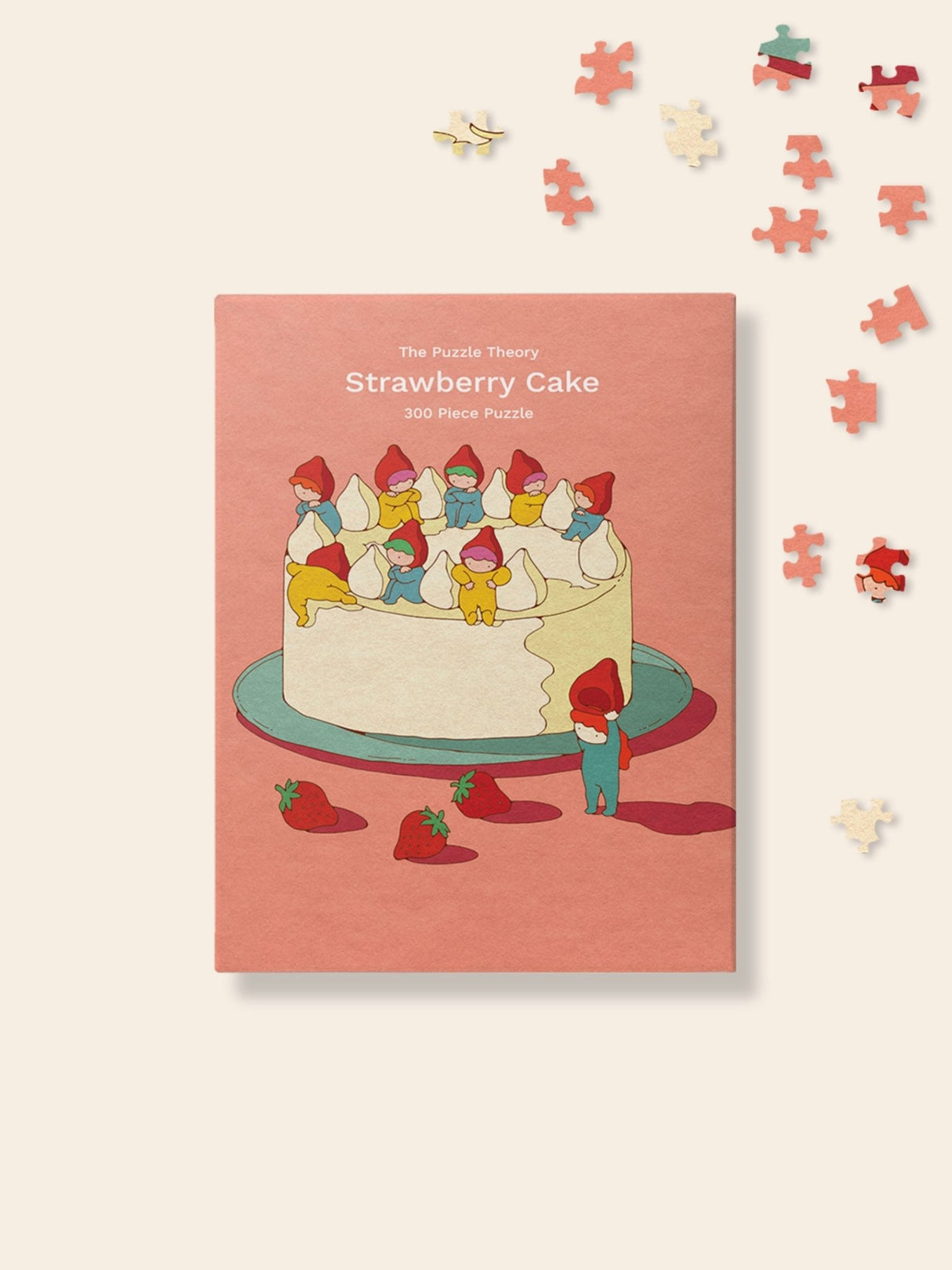 Strawberry Cake 300 Piece Jigsaw Puzzle | The Puzzle Theory - Jigsaw Puzzles - The Puzzle Center