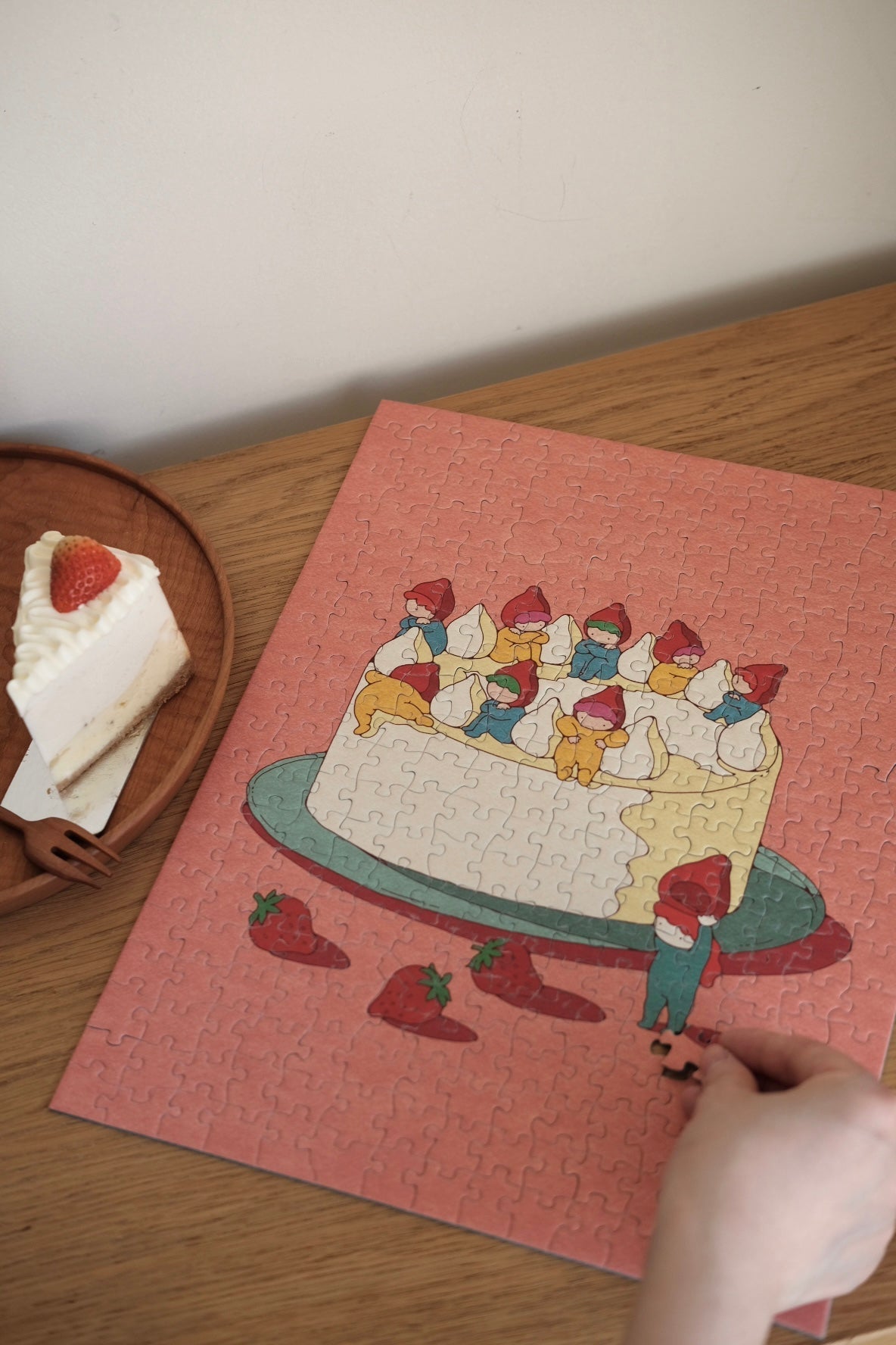 Strawberry Cake 300 Piece Jigsaw Puzzle | The Puzzle Theory - Jigsaw Puzzles - The Puzzle Center