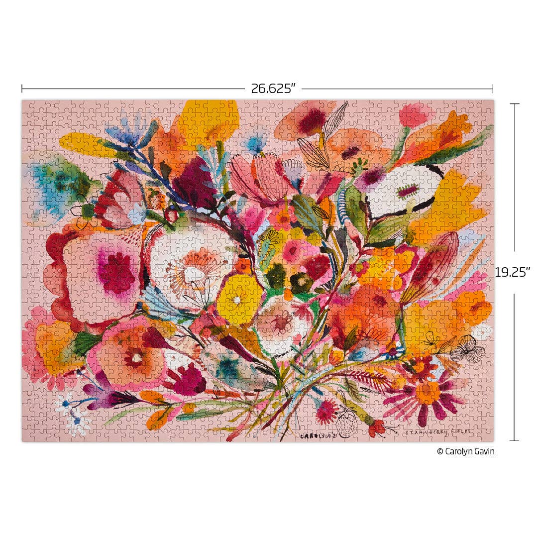 Strawberry Fields 1000 Piece Jigsaw Puzzle | WerkShoppe - Jigsaw Puzzles - The Puzzle Center