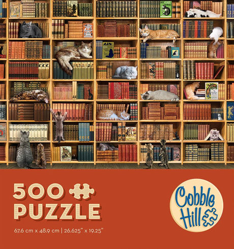 Study Cats 500 Piece Jigsaw Puzzle | Cobble Hill - Jigsaw Puzzles - The Puzzle Center