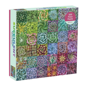 Succulent Spectrum 500 Piece Puzzle by Galison - Galison - Jigsaw Puzzles - The Puzzle Center - 