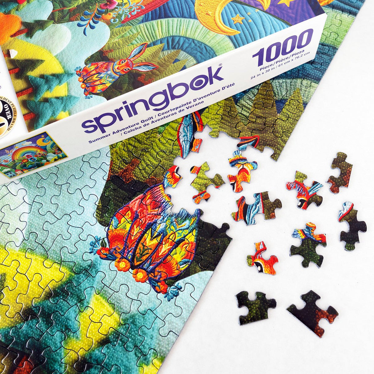 Summer Adventure Quilt 1000 Piece Jigsaw Puzzle by Springbok Puzzles - Springbok Puzzles - Jigsaw Puzzles - The Puzzle Center