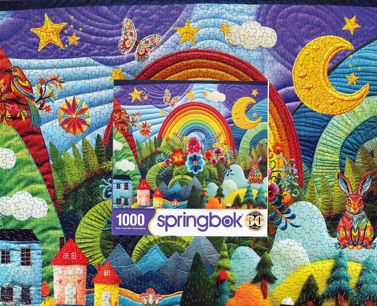 Summer Adventure Quilt 1000 Piece Jigsaw Puzzle by Springbok Puzzles - Springbok Puzzles - Jigsaw Puzzles - The Puzzle Center