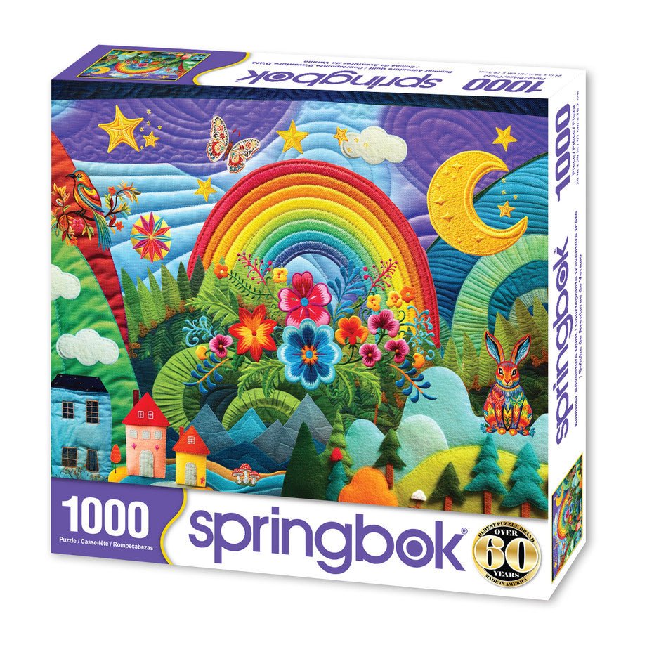 Summer Adventure Quilt 1000 Piece Jigsaw Puzzle by Springbok Puzzles - Springbok Puzzles - Jigsaw Puzzles - The Puzzle Center