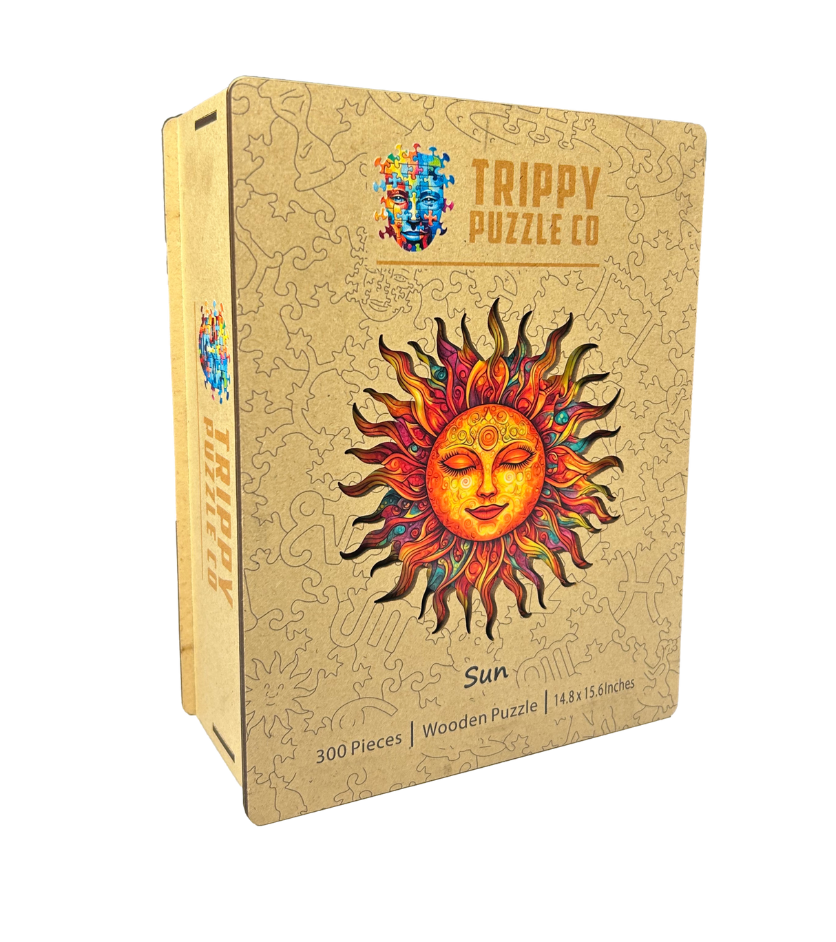 Sun Shaped 300 Piece Wooden Jigsaw Puzzle | Trippy Puzzle Co - Jigsaw Puzzles - The Puzzle Center