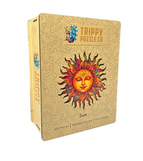 Sun Shaped 300 Piece Wooden Jigsaw Puzzle | Trippy Puzzle Co - Jigsaw Puzzles - The Puzzle Center