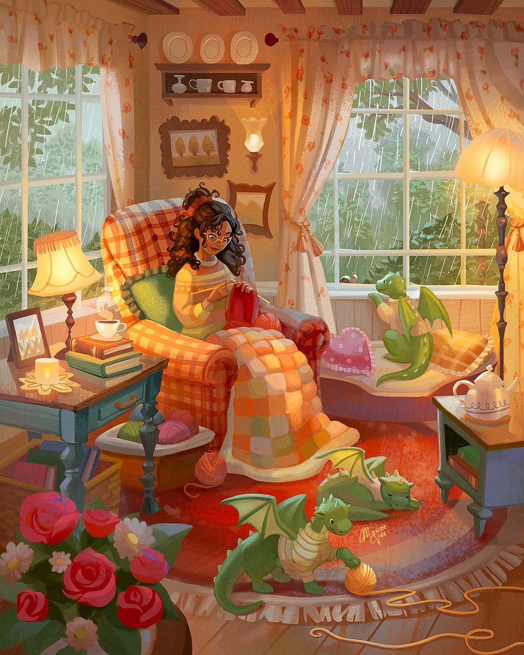 Reverie Puzzles Sunday Rain 500 Piece Puzzle – The Puzzle Center