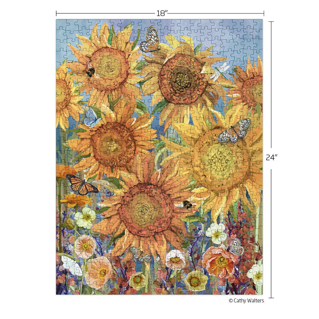 Sunflowers 500 Piece Jigsaw Puzzle | WerkShoppe - Jigsaw Puzzle - The Puzzle Center