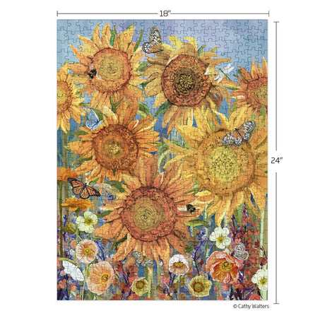 Sunflowers 500 Piece Jigsaw Puzzle | WerkShoppe - Jigsaw Puzzle - The Puzzle Center