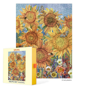 Sunflowers 500 Piece Jigsaw Puzzle | WerkShoppe - Jigsaw Puzzle - The Puzzle Center