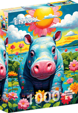 Sunny Hippo 1000 Piece Jigsaw Puzzle | Enjoy Puzzles - Jigsaw Puzzles - The Puzzle Center