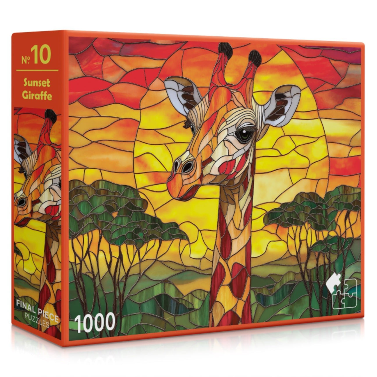 Sunset Giraffe 1000 Piece Jigsaw Puzzle | Final Piece Puzzles - Jigsaw Puzzles - The Puzzle Center