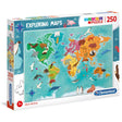 Supercolor Exploring Maps Animals in the World 250 Piece Puzzle by Clementoni! - Clementoni - Jigsaw Puzzles - The Puzzle Center - 