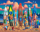 Surfing Around The World 500 Piece Jigsaw Puzzle by Dowdle - Dowdle - Jigsaw Puzzles - The Puzzle Center