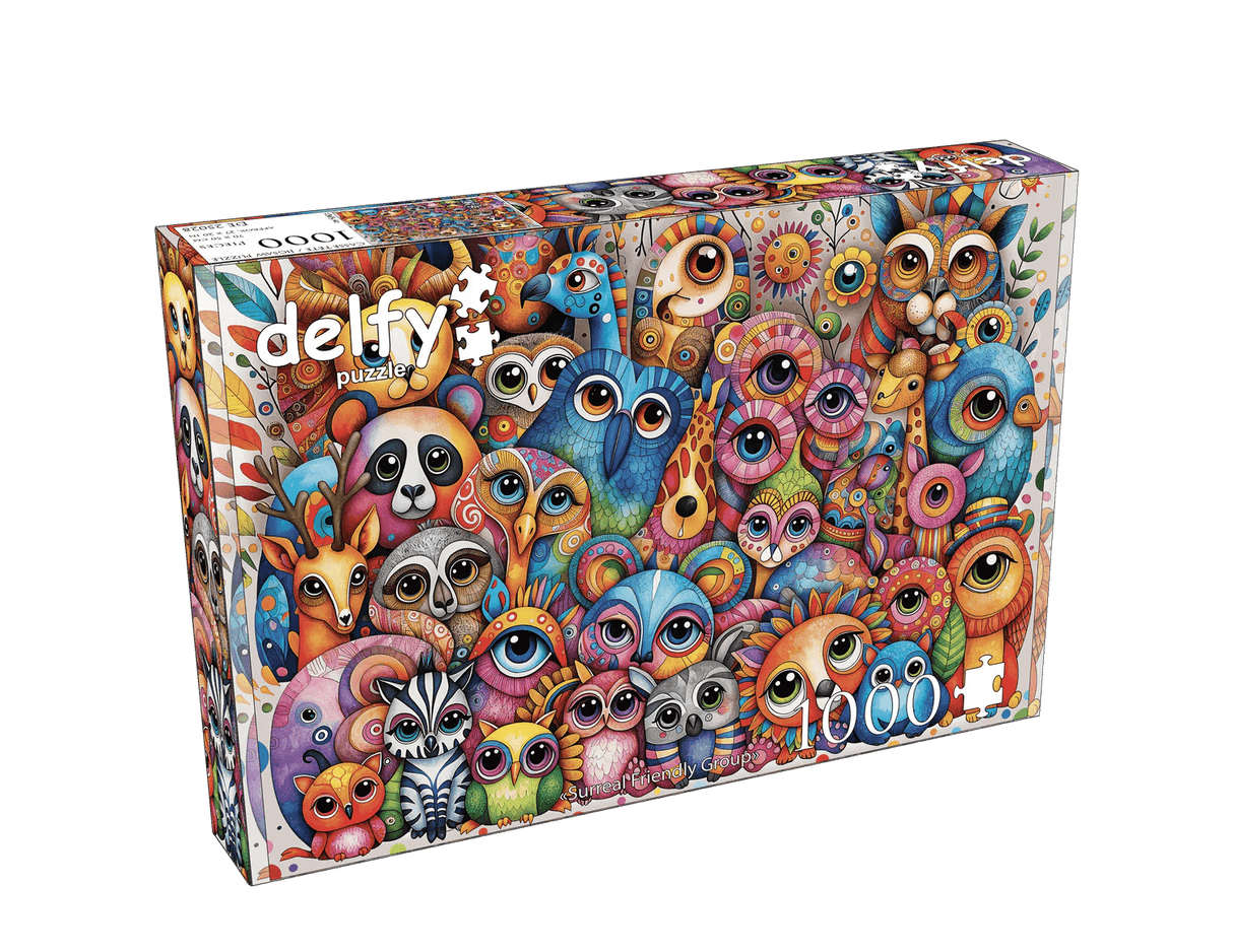Surreal Friendly Group 1000 Piece Jigsaw Puzzle | Delfy Puzzles - Jigsaw Puzzles - The Puzzle Center