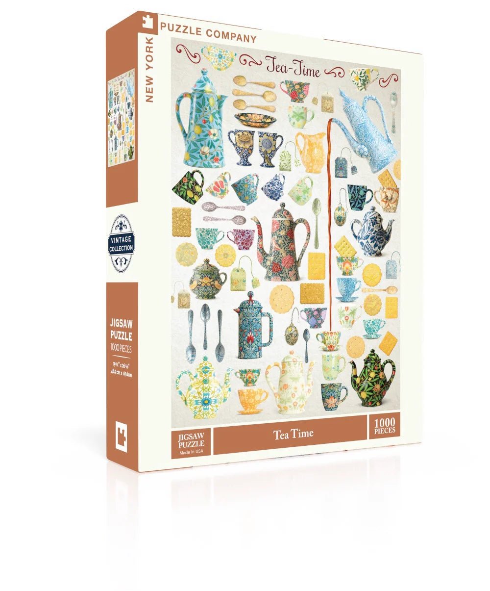 Tea Time 1000 Piece Jigsaw Puzzle | New York Puzzle Company - Jigsaw Puzzles - The Puzzle Center