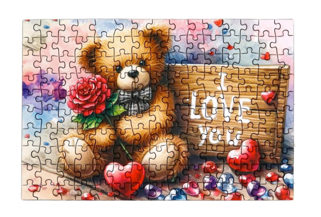 Teddy Love 150 Piece Mini Jigsaw Puzzles by Delfy Puzzles - Delfy - Jigsaw Puzzles - The Puzzle Center