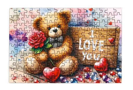 Teddy Love 150 Piece Mini Jigsaw Puzzles by Delfy Puzzles - Delfy - Jigsaw Puzzles - The Puzzle Center