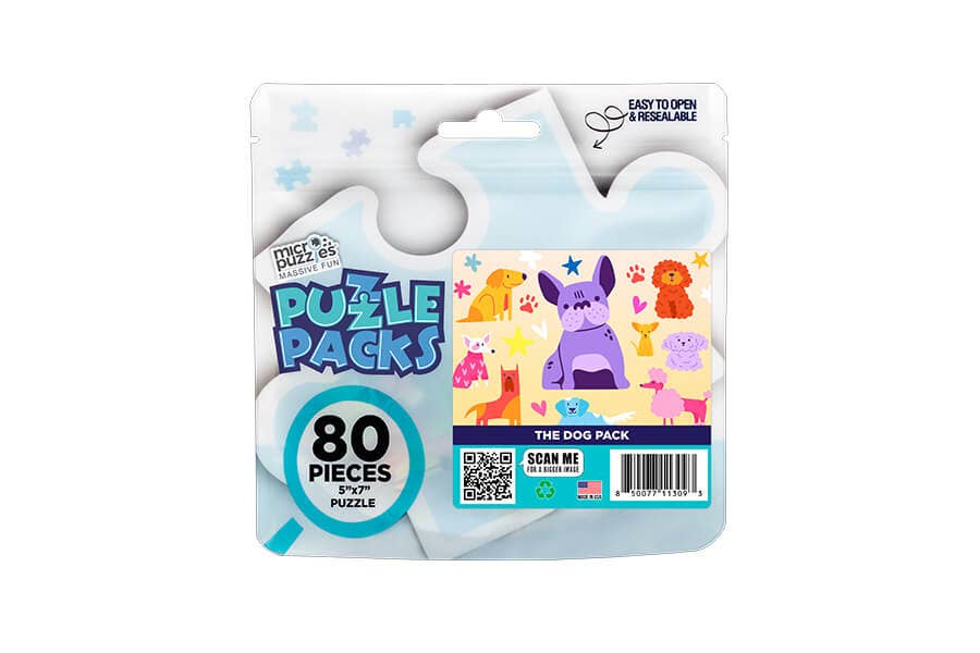 The Dog Pack Puzzle Packs 80 Piece Mini Jigsaw Puzzle | MicroPuzzles - Mini Jigsaw Puzzles - The Puzzle Center