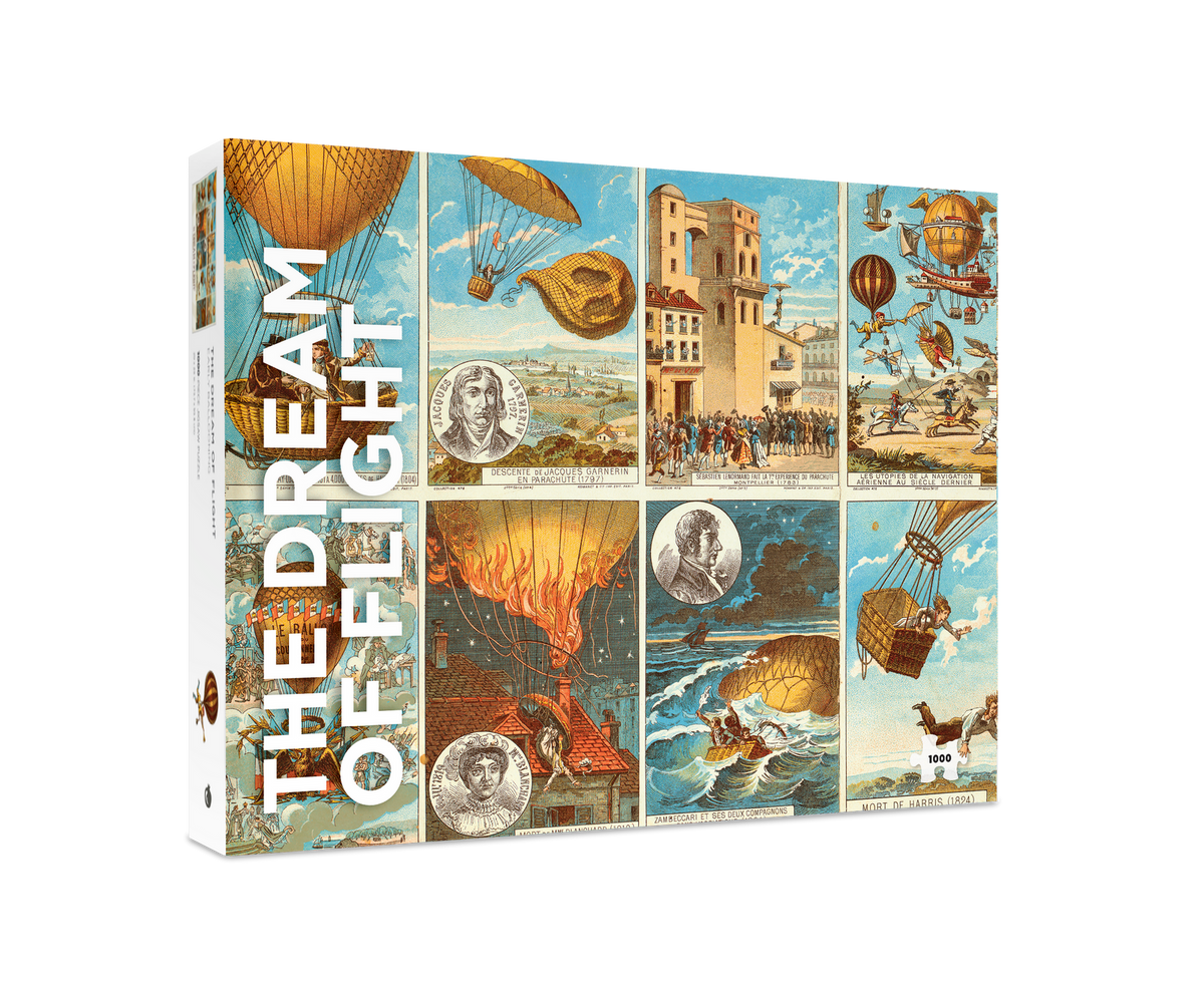The Dream of Flight: Early Ballooning 1000 Piece Jigsaw Puzzle | Pomegranate - Jigsaw Puzzles - The Puzzle Center
