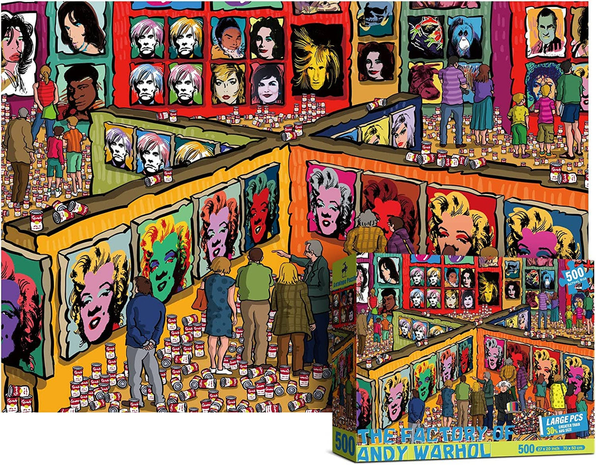 The Factory of Andy Warhol 500 Piece Jigsaw Puzzle | Antelope Puzzle - Jigsaw Puzzles - The Puzzle Center