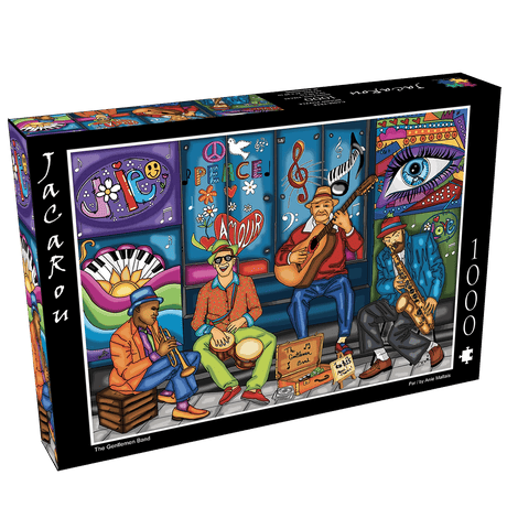 The Gentleman Band 1000 Piece Jigsaw Puzzle by JaCaRou Puzzles - JaCaRou Puzzles Inc. - Jigsaw Puzzles - The Puzzle Center - 